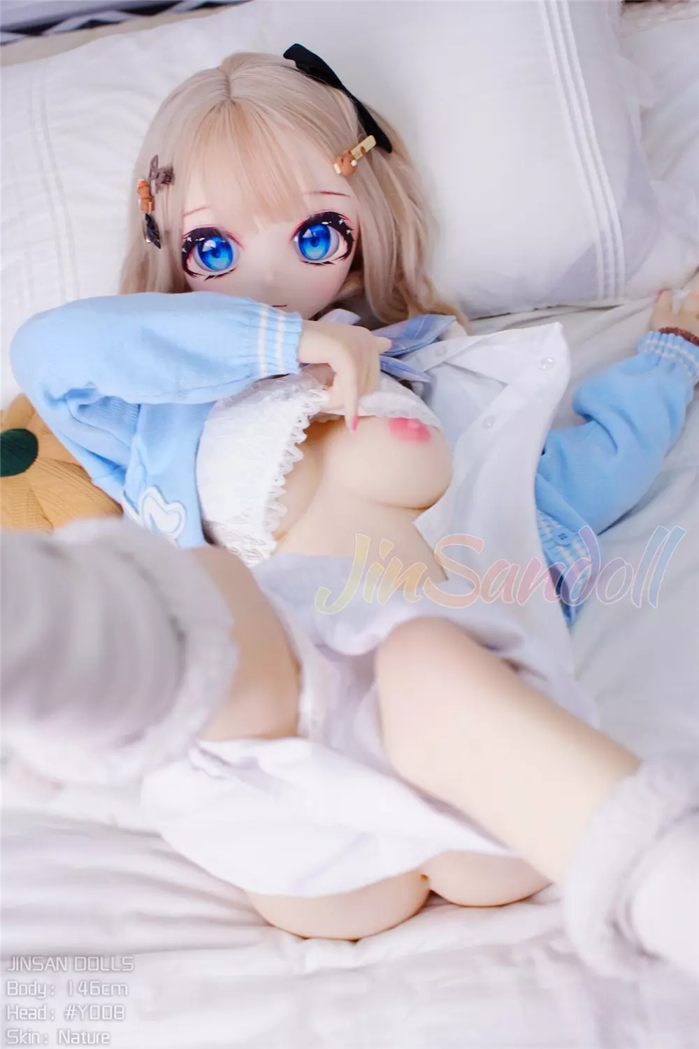 WM S-TPE 146cm Anime TPE Sex Doll with PVC Head #Y008